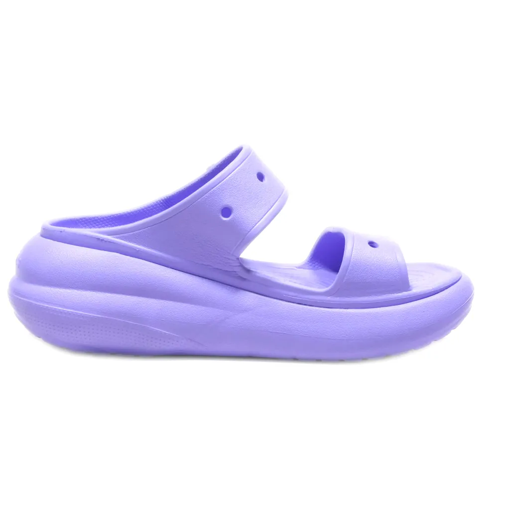 Crocs Classic Crush Platform Sandals Rubber Purple Colour For Women