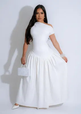 Divine Essence Midi Dress White