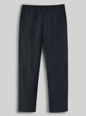 Easy Pants Dark Blue Linen