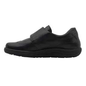 Helvesko Formal Slip Ons Leather Black Colour For Men