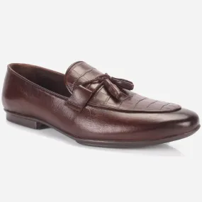 Mens "MILLAON"Leather Formal Slip-on Dress Shoes